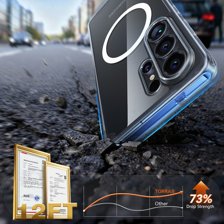 Husa de protectie Torras Guardian Magnetic Series compatibil cu Samsung Galaxy S26 Ultra, Transparent