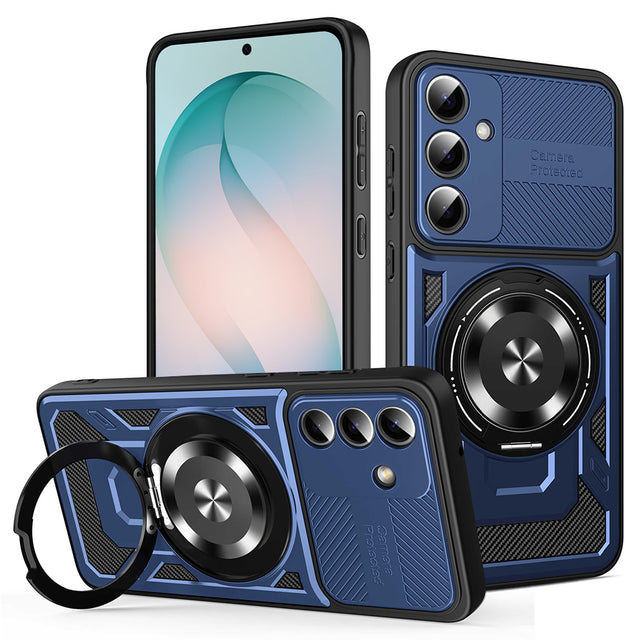 Husa de protectie Techsuit RuggedCam compatibil cu Samsung Galaxy S26 Plus, Albastru