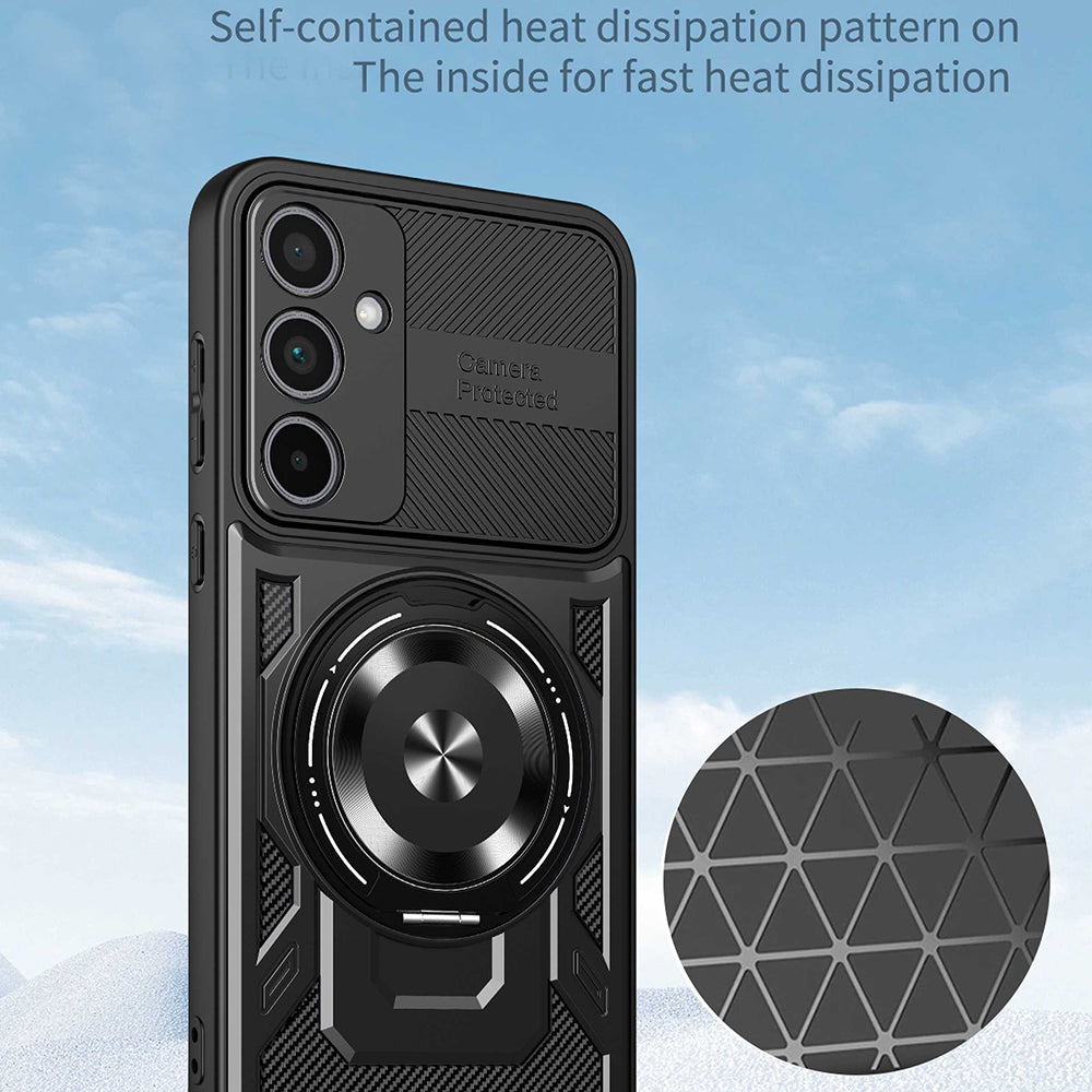 Husa de protectie Techsuit RuggedCam compatibil cu Samsung Galaxy S26, Gri