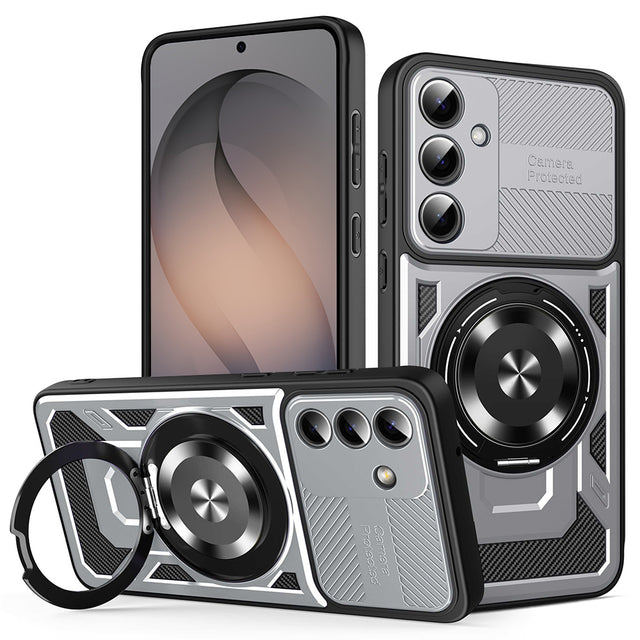 Husa de protectie Techsuit RuggedCam compatibil cu Samsung Galaxy S26, Gri