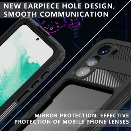 Husa de protectie ShellBox Waterproof IP68 compatibil cu Samsung Galaxy S26, Negru