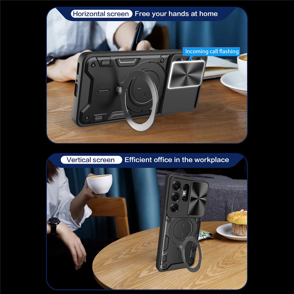 Husa de protectie Techsuit CamGuard Pro compatibil cu Samsung Galaxy S26 Ultra, Roz Auriu
