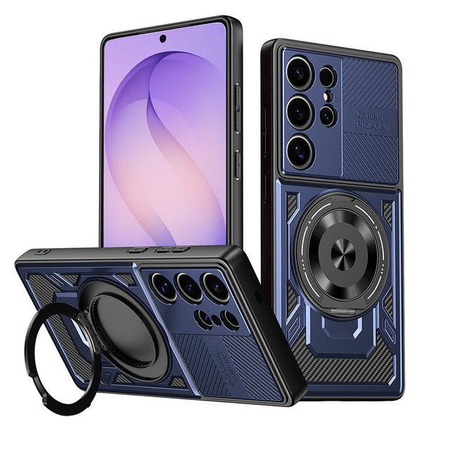 Husa de protectie Techsuit RuggedCam compatibil cu Samsung Galaxy S26 Ultra, Albastru
