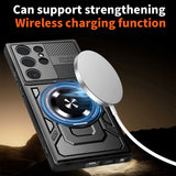 Husa de protectie Techsuit RuggedCam compatibil cu Samsung Galaxy S26 Ultra, Albastru