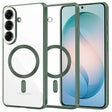 Husa de protectie Techsuit Luxury Crystal MagSafe compatibil cu Samsung Galaxy S26 Plus, Deep Green