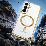 Husa de protectie Techsuit Luxury Crystal MagSafe compatibil cu Samsung Galaxy S26 Plus, Auriu