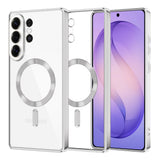 Husa de protectie Techsuit Luxury Crystal MagSafe compatibil cu Samsung Galaxy S26 Ultra, Argintiu