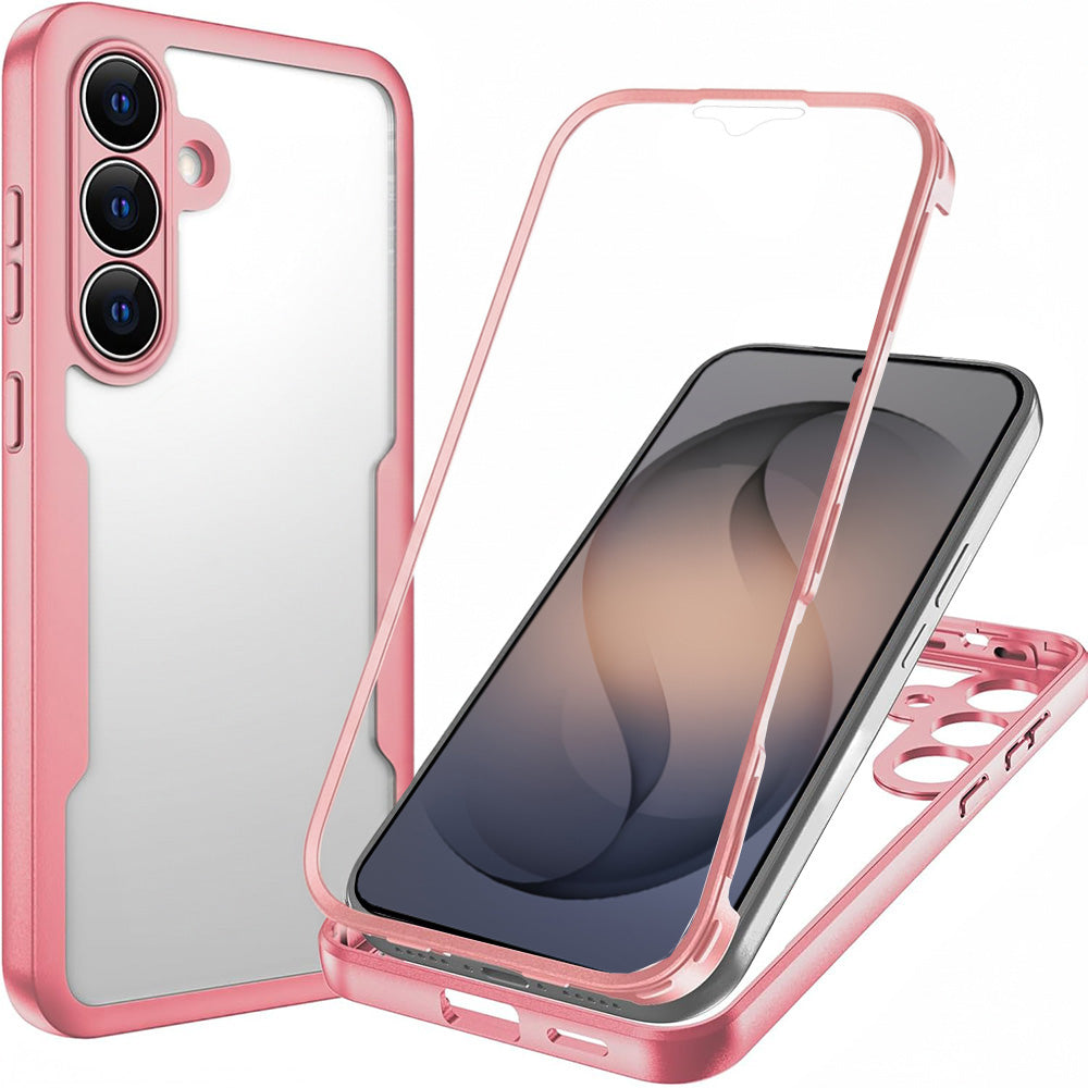 Folie de protectie Techsuit ColorVerse 360 Series + compatibil cu Samsung Galaxy S26, Roz