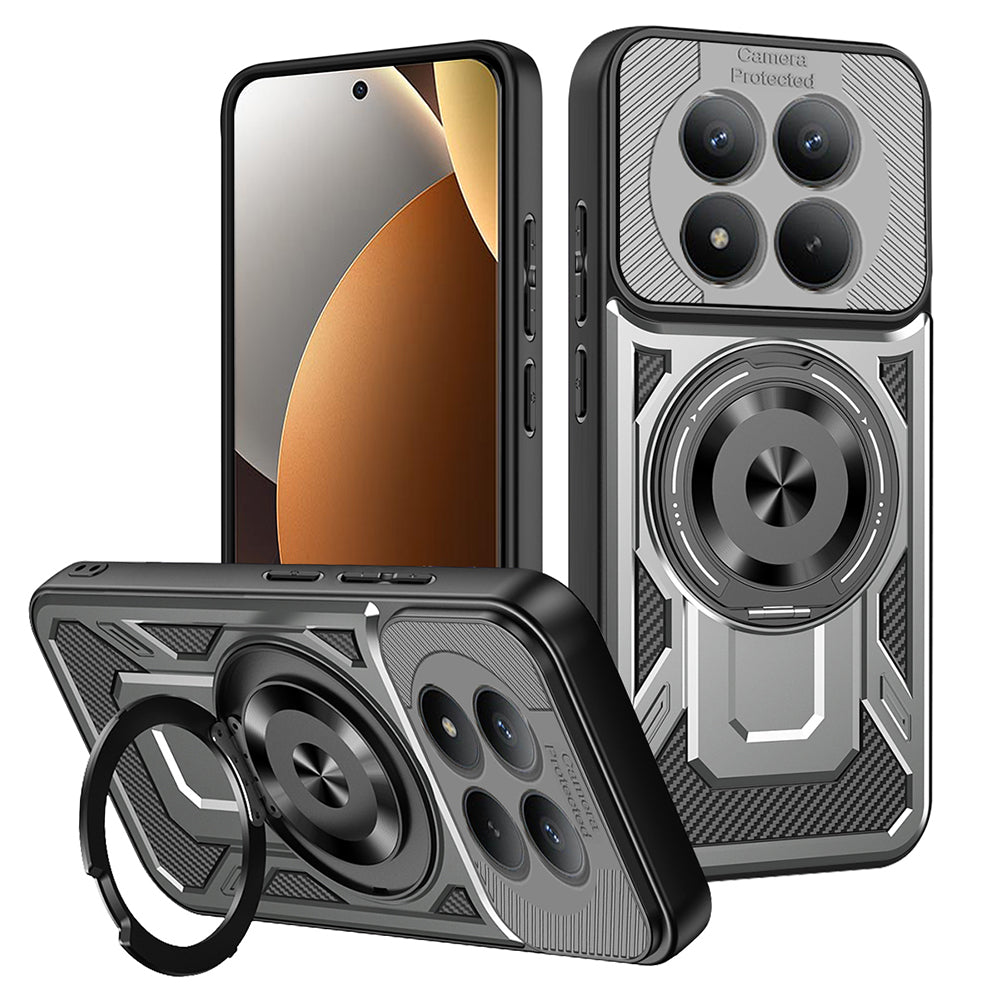 Husa de protectie Techsuit RuggedCam compatibil cu Xiaomi Redmi Note 15 Pro 5G, Gri
