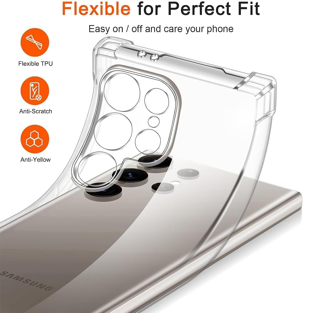 Husa de protectie Techsuit Shockproof Clear Silicone MagSafe compatibil cu Samsung Galaxy S26, Transparent