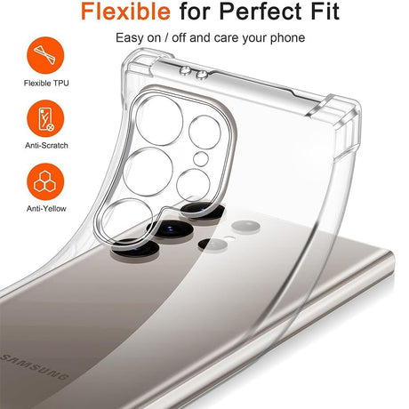 Husa de protectie Techsuit Shockproof Clear Silicone MagSafe compatibil cu Samsung Galaxy S26 Plus, Transparent