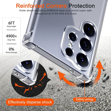 Husa de protectie Techsuit Shockproof Clear Silicone MagSafe compatibil cu Samsung Galaxy S26 Plus, Transparent