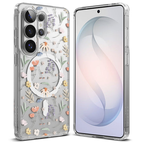 Husa de protectie Ringke Fusion MagSafe compatibil cu Samsung Galaxy S26 Ultra, Dry Flowers