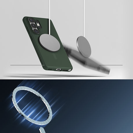Husa de protectie Ringke Onyx MagSafe compatibil cu Samsung Galaxy S26 Ultra, Verde Inchis