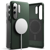 Husa de protectie Ringke Onyx MagSafe compatibil cu Samsung Galaxy S26 Ultra, Verde Inchis