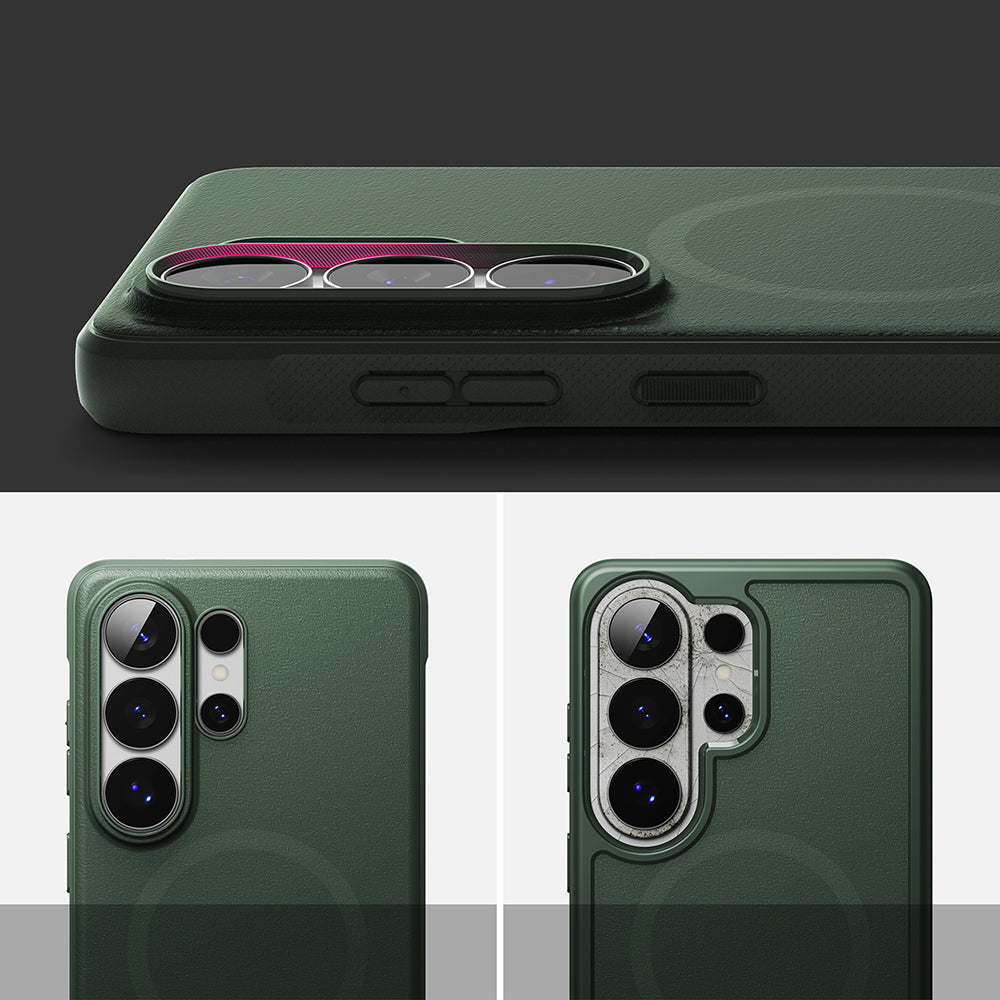 Husa de protectie Ringke Onyx MagSafe compatibil cu Samsung Galaxy S26 Ultra, Verde Inchis