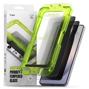 Folie de protectie Ringke Easy Slide Tempered Glass (set de 2) compatibil cu Samsung Galaxy S26 Plus, Privacy