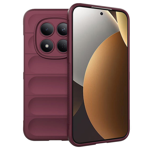 Husa de protectie Techsuit Magic Shield compatibil cu Xiaomi Redmi Note 15 Pro 5G, Bordo
