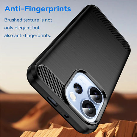 Husa de protectie Techsuit Carbon Silicone compatibil cu Oppo Reno15 Pro, Negru