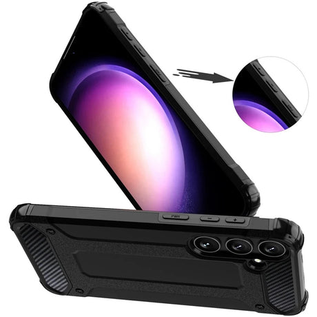 Husa de protectie Techsuit Hybrid Armor compatibil cu Samsung Galaxy S26 Plus, Negru