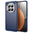Husa de protectie Techsuit Carbon Silicone compatibil cu Xiaomi Redmi Note 15 Pro+ 5G / Poco M8 Pro 5G, Albastru