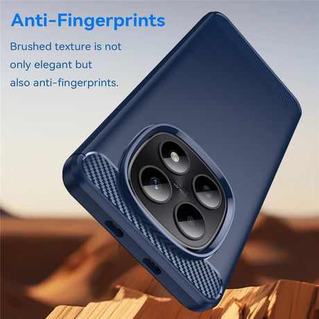 Husa de protectie Techsuit Carbon Silicone compatibil cu Xiaomi Redmi Note 15 5G / Note 15 4G / Poco M8 5G, Albastru