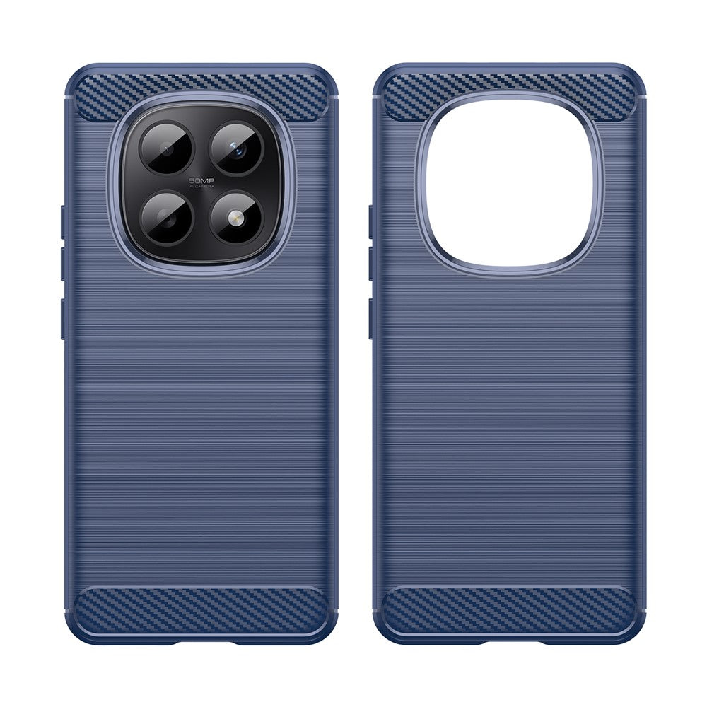 Husa de protectie Techsuit Carbon Silicone compatibil cu Xiaomi Redmi Note 15 5G / Note 15 4G / Poco M8 5G, Albastru