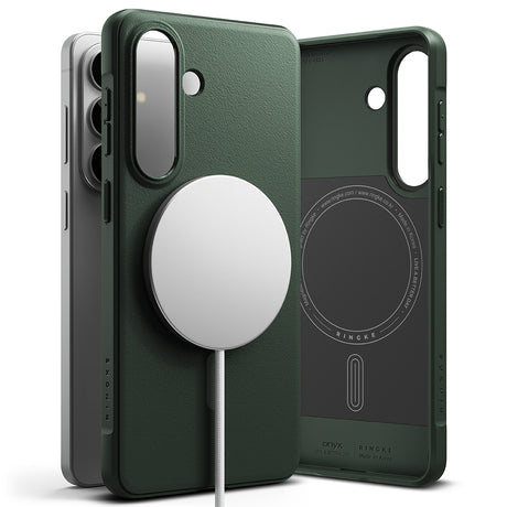 Husa de protectie Ringke Onyx MagSafe compatibil cu Samsung Galaxy S26, Verde Inchis