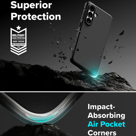 Husa de protectie Ringke Onyx compatibil cu Samsung Galaxy S26 Plus, Camo Black