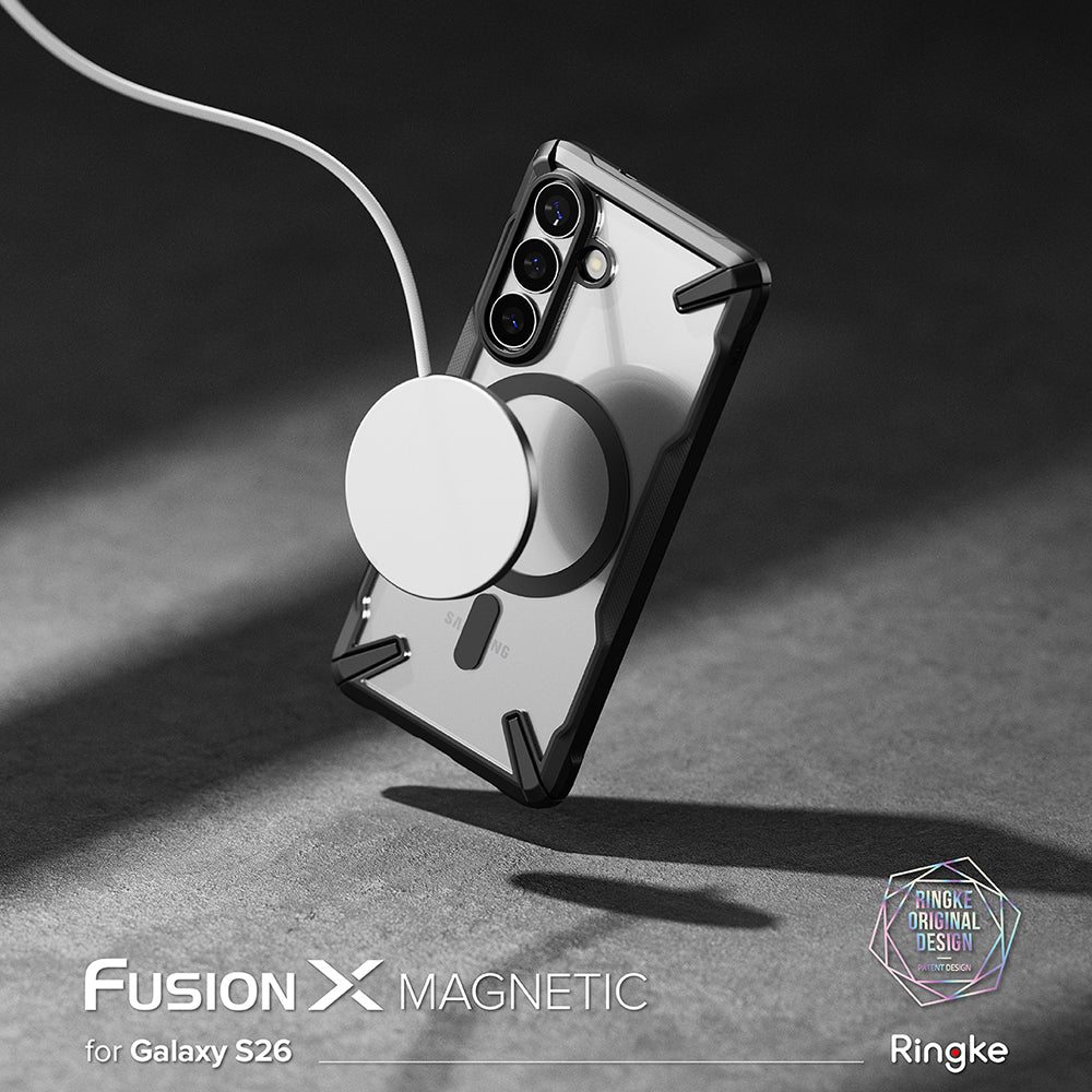 Husa de protectie Ringke Fusion X MagSafe compatibil cu Samsung Galaxy S26 Plus, Negru