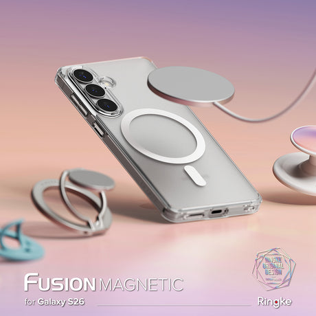 Husa de protectie Ringke Fusion MagSafe compatibil cu Samsung Galaxy S26, Transparent Mat