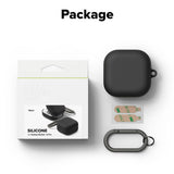 Casti Ringke Silicone, Samsung Galaxy Buds 4 / Buds 4 Pro, Negru
