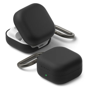 Casti Ringke Silicone, Samsung Galaxy Buds 4 / Buds 4 Pro, Negru