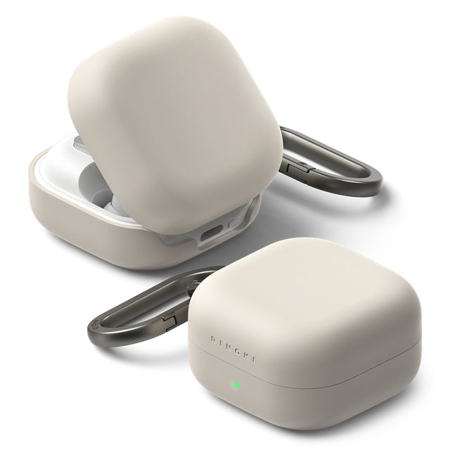 Casti Ringke Silicone, Samsung Galaxy Buds 4 / Buds 4 Pro, Stone