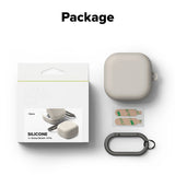 Casti Ringke Silicone, Samsung Galaxy Buds 4 / Buds 4 Pro, Stone