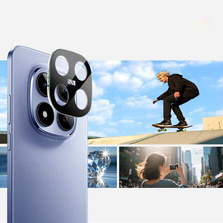 Folie de protectie Techsuit Full Camera Glass compatibil cu Xiaomi Redmi Note 15 Pro 5G, Negru
