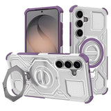 Husa de protectie Techsuit Carbon Shield PRO compatibil cu Samsung Galaxy S26, Mov Transparent