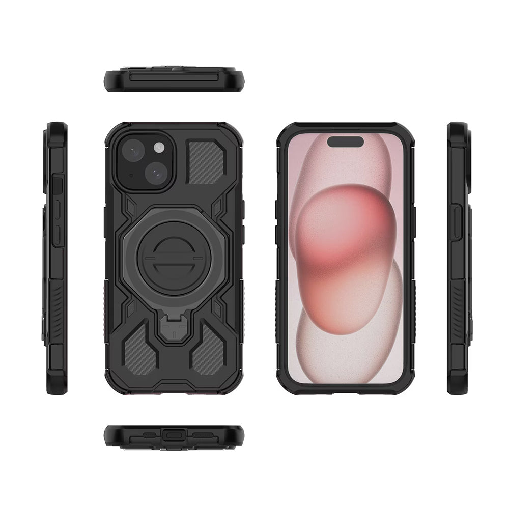 Husa de protectie Techsuit Carbon Shield PRO compatibil cu Samsung Galaxy S26, Roz Transparent