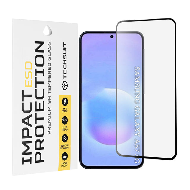 Folie de protectie Techsuit ESD Glass compatibil cu Samsung Galaxy A57 5G, Negru