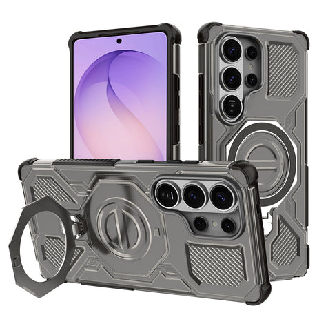 Husa de protectie Techsuit Carbon Shield PRO compatibil cu Samsung Galaxy S26 Ultra, Negru Fumuriu