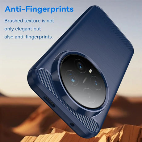 Husa de protectie Techsuit Carbon Silicone compatibil cu Honor Magic8 Pro, Albastru