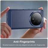 Husa de protectie Techsuit Carbon Silicone compatibil cu Honor Magic8 Pro, Albastru