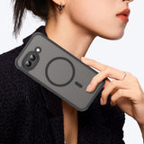 Husa de protectie Techsuit HaloFrost II MagSafe compatibil cu Google Pixel 10a, Negru