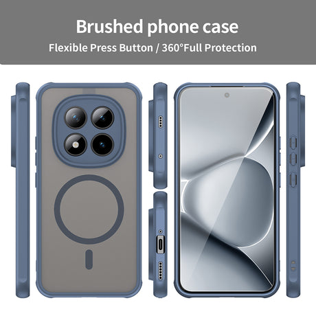 Husa de protectie Techsuit HaloFrost II MagSafe compatibil cu Xiaomi Redmi Note 15 Pro+ 5G / Poco M8 Pro 5G, Bleumarin