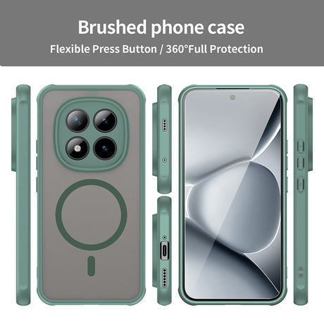 Husa de protectie Techsuit HaloFrost II MagSafe compatibil cu Xiaomi Redmi Note 15 Pro+ 5G / Poco M8 Pro 5G, Verde