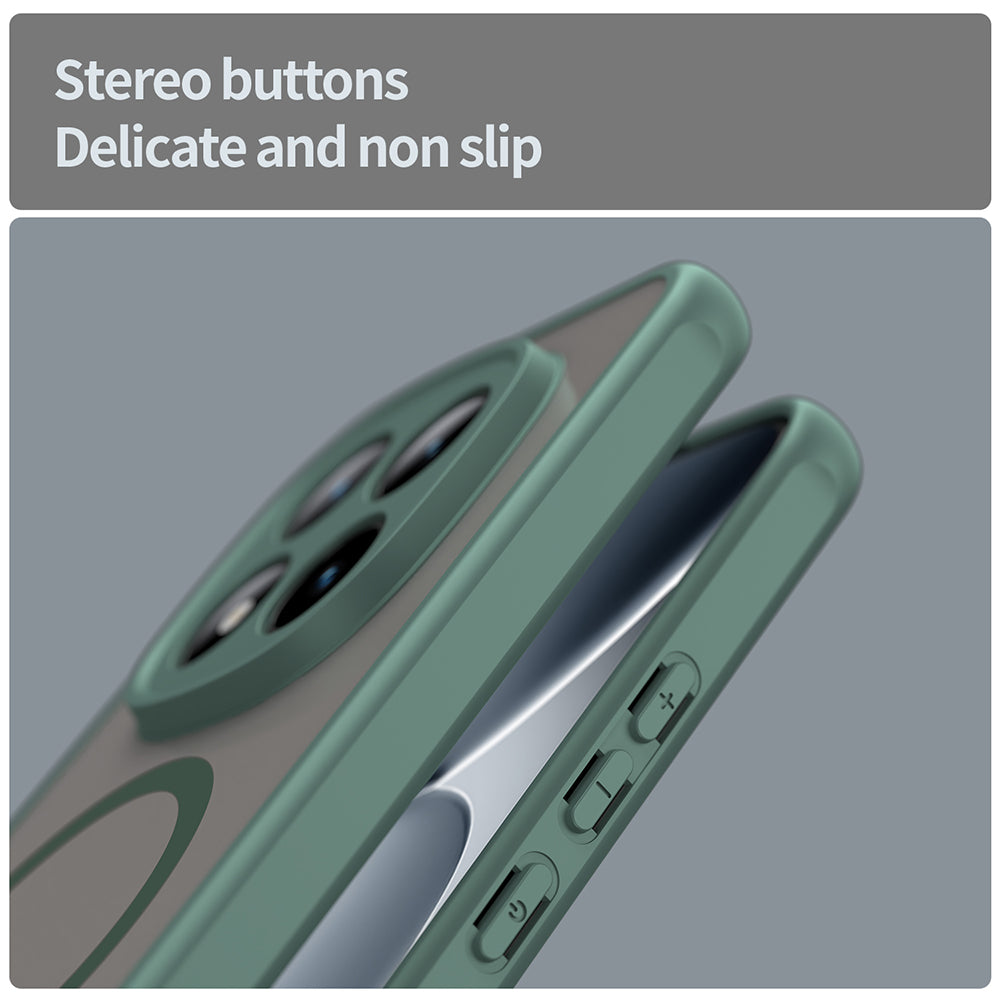 Husa de protectie Techsuit HaloFrost II MagSafe compatibil cu Xiaomi Redmi Note 15 Pro+ 5G / Poco M8 Pro 5G, Verde