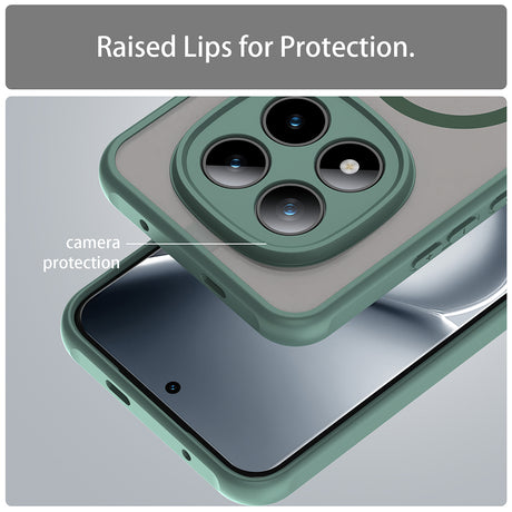 Husa de protectie Techsuit HaloFrost II MagSafe compatibil cu Xiaomi Redmi Note 15 Pro+ 5G / Poco M8 Pro 5G, Verde