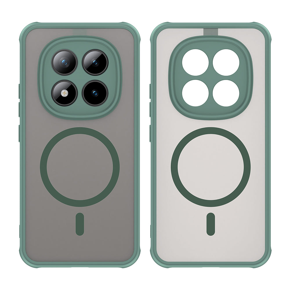 Husa de protectie Techsuit HaloFrost II MagSafe compatibil cu Xiaomi Redmi Note 15 Pro+ 5G / Poco M8 Pro 5G, Verde
