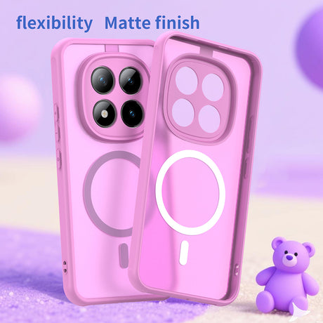 Husa de protectie Techsuit HaloFrost II MagSafe compatibil cu Xiaomi Redmi Note 15 Pro+ 5G / Poco M8 Pro 5G, Roz