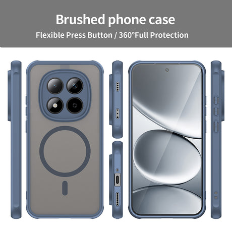 Husa de protectie Techsuit HaloFrost II MagSafe compatibil cu Xiaomi Redmi Note 15 Pro 5G, Bleumarin